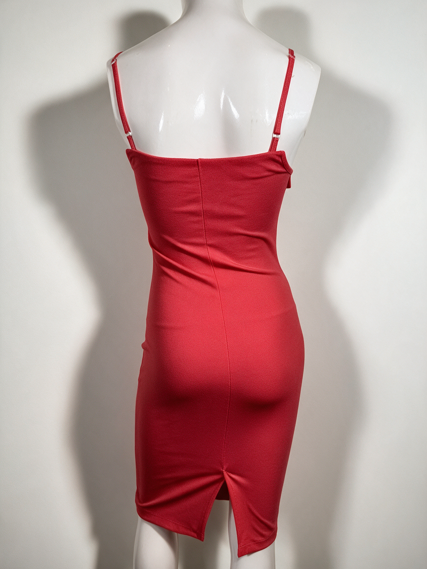 RINASCIMENTO® - Jurk - roze, bodycon, strikdetail - XS