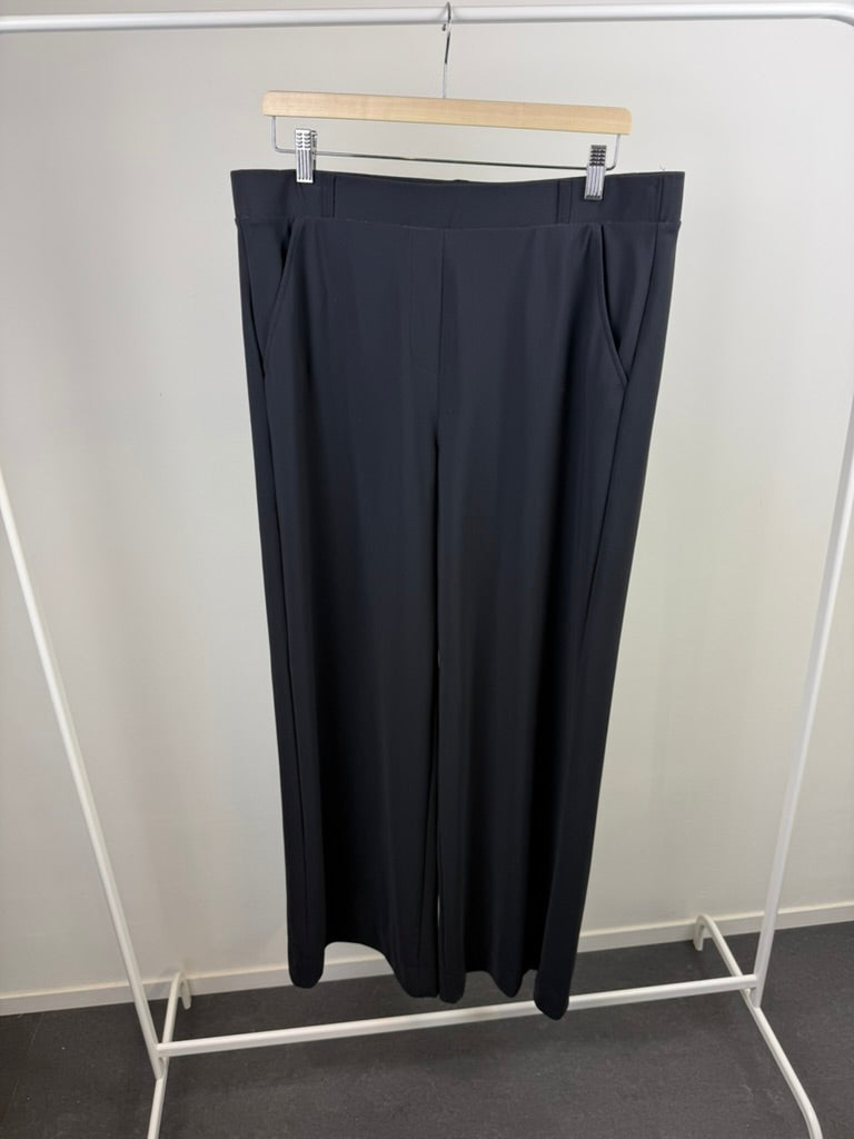 Studio Anneloes - Broek - zwart, hoge taille, wijde pijp - XXL