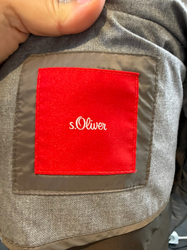 s.Oliver - Jas - grijs, gewatteerd, capuchon - S