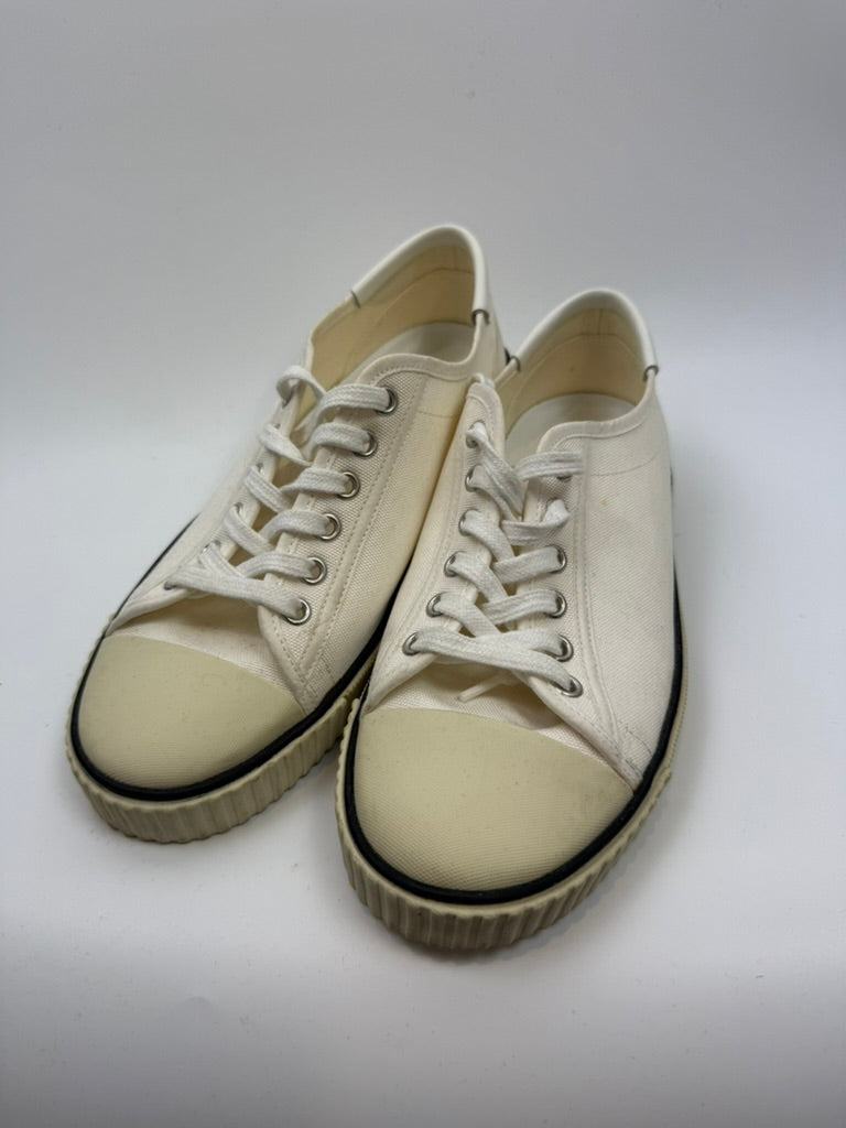 CELINE - Sneakers - wit, canvas, vetersluiting - 38