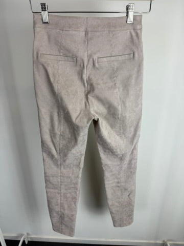JOSH V - Broek - beige, hoog getailleerd, dubbele rij gouden knopen - S