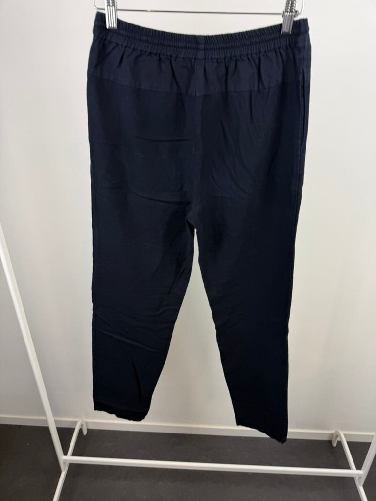 sessùn - Broek - blauw, elastische taille met trekkoord, rechte pijpen - M