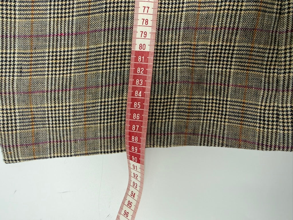 PURDEY - Blazer - linnen, ruitpatroon, getailleerde pasvorm - XL