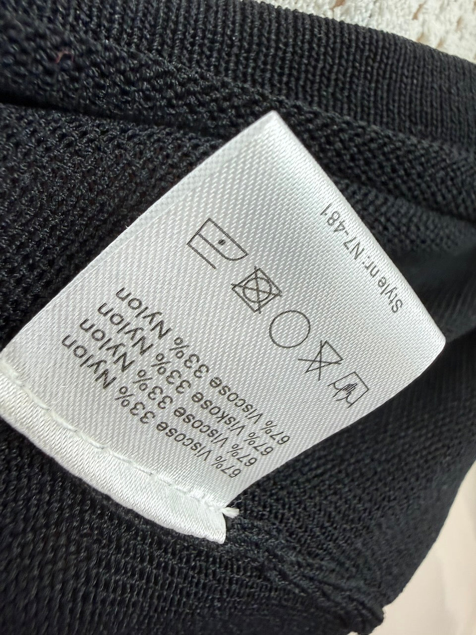 NIKKIE - Trui - zwart-crème, kant, lange mouwen - XS