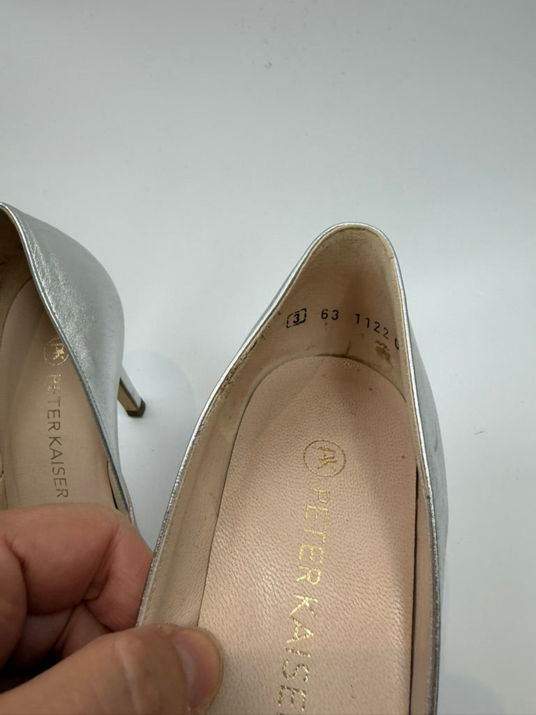 Peter Kaiser - Pumps - taupe en zilver, spitse neus, hoge hak - 36