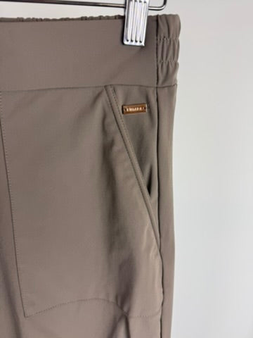 KIMARA - Broek - taupe, elastische tailleband, cargozakken met klep - XS