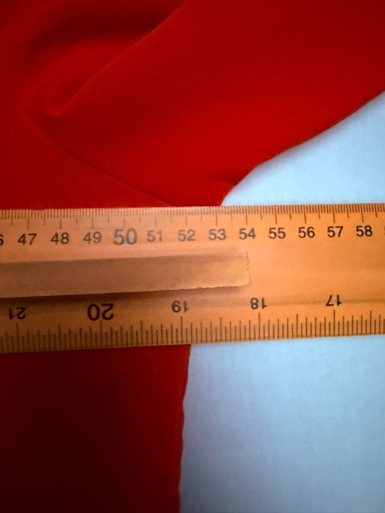 Lauren Ralph Lauren - Blouse - rood, V-uitsnede, licht getailleerd - M