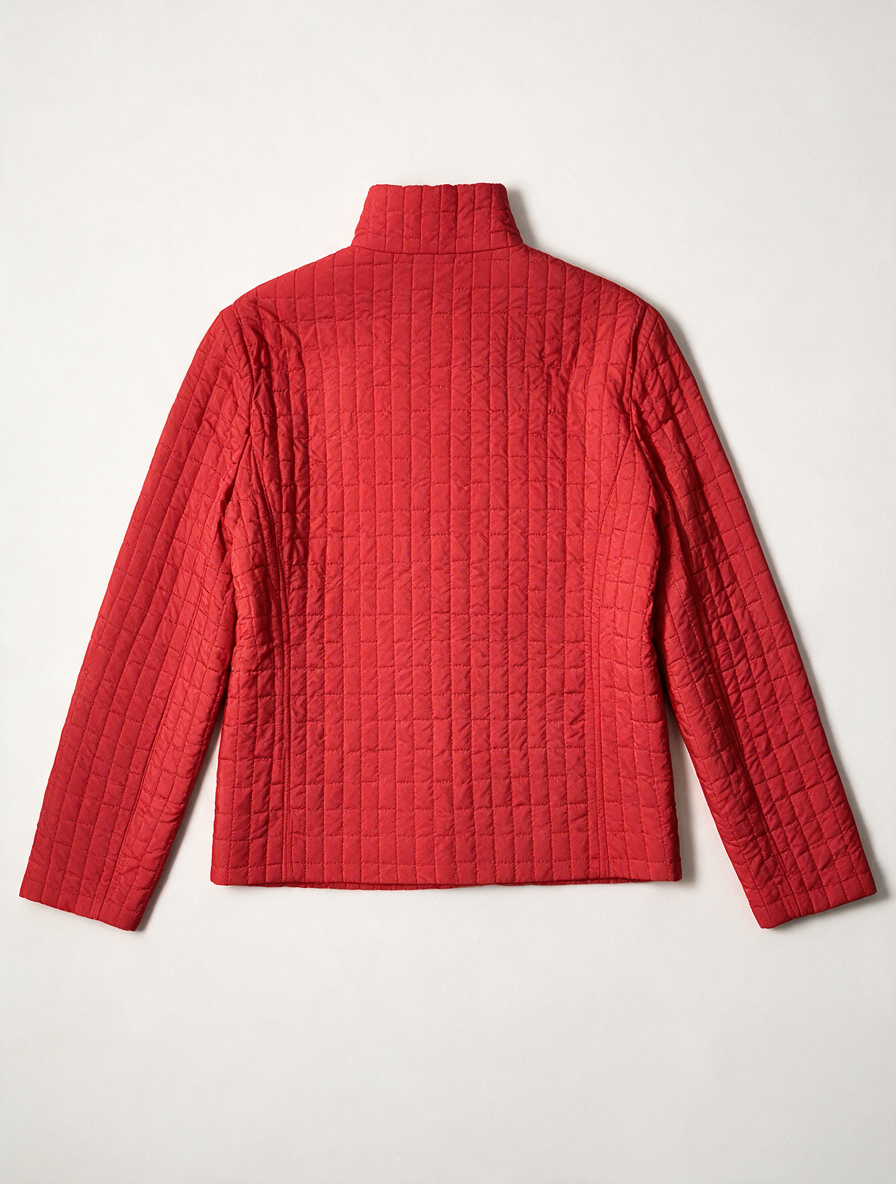 TAIFUN - Jas - rood, gewatteerd, hoge kraag - L