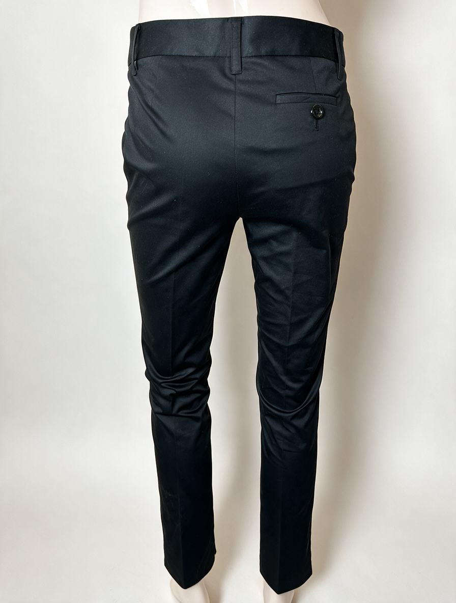MOSCHINO CHEAPANDCHIC - Broek - zwart, slanke pasvorm, lichte glans - S