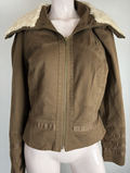 SY by Steps - Jas - bruin, ritssluiting, teddykraag - XL