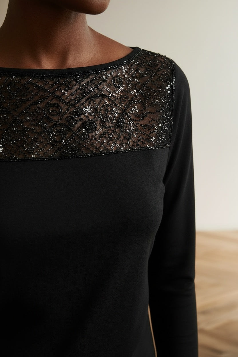 Detail shot of Ralph Lauren Top maat xs Zwart