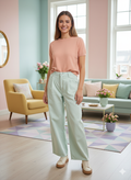 ALIGNE Broek maat 27 Licht groen