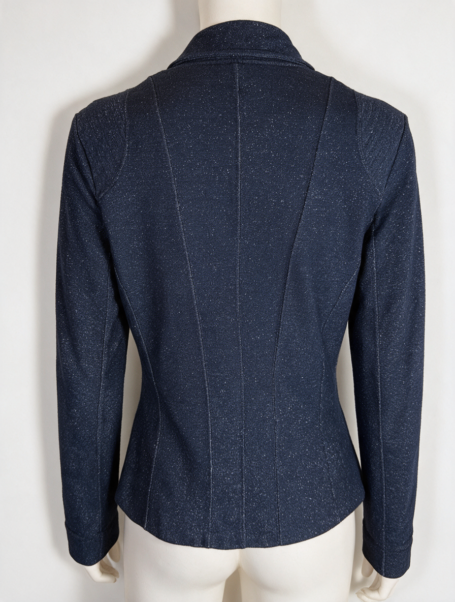 Claudia Sträter - Blazer - donkerblauw, tweeknoopsluiting, getailleerd model - XL