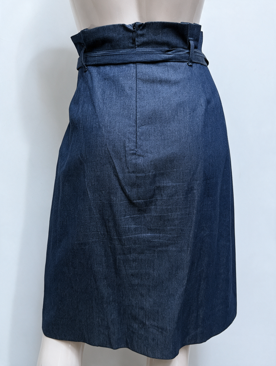 NATAN - Rok - blauw, denim, overslagmodel - 38 (FR40)