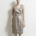 CHINE Jurk maat 3 Zilver-beige