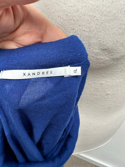 Xandres blauwe trui maat XL