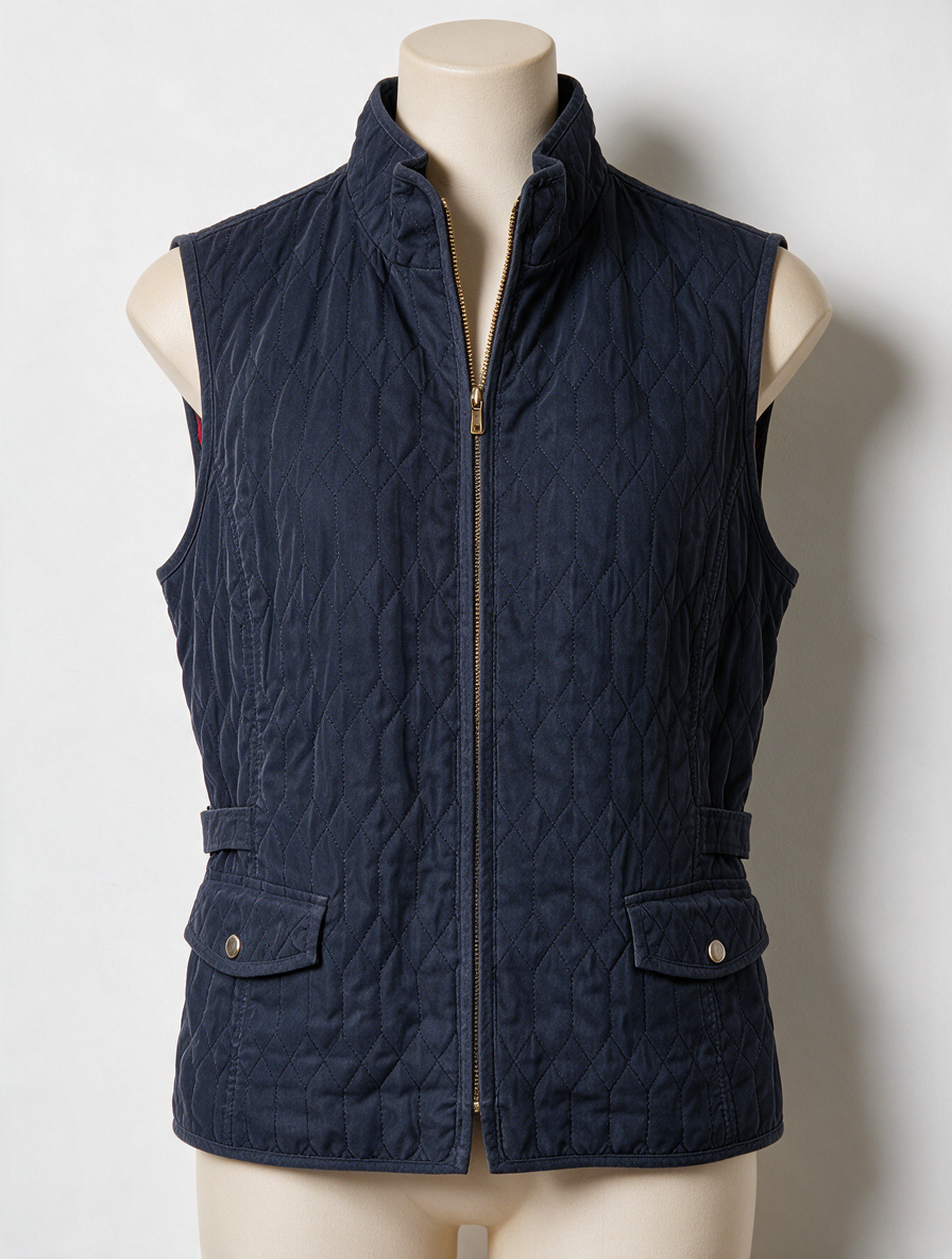 concept uk - Bodywarmer - blauw, gewatteerd, ritssluiting - XL