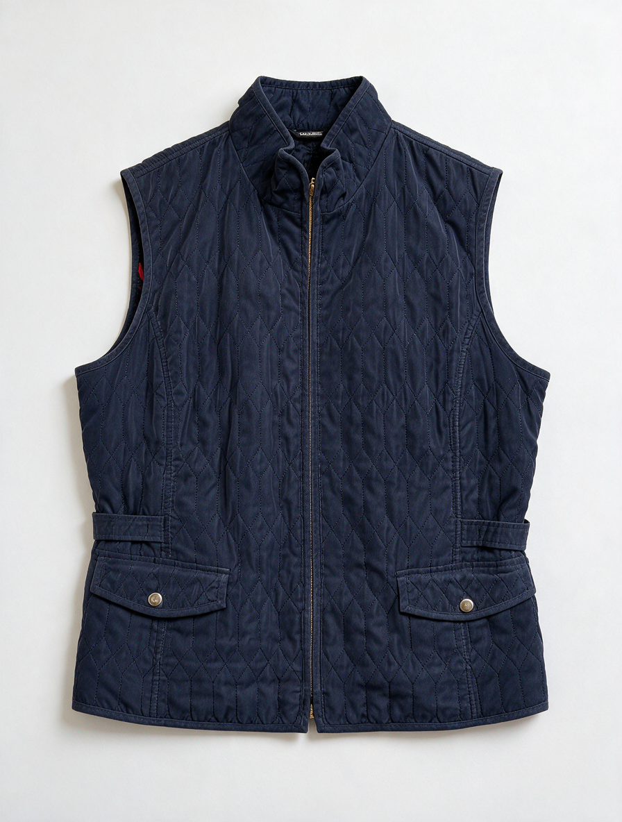 concept uk - Bodywarmer - blauw, gewatteerd, ritssluiting - XL