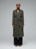 Full body view of the model wearing Garcia Jurk/Trui maat S groen, zwart