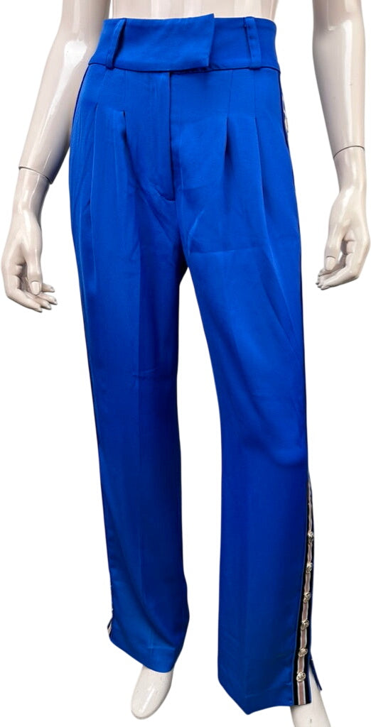 Josh V blauwe broek met wijde pijp maat XS