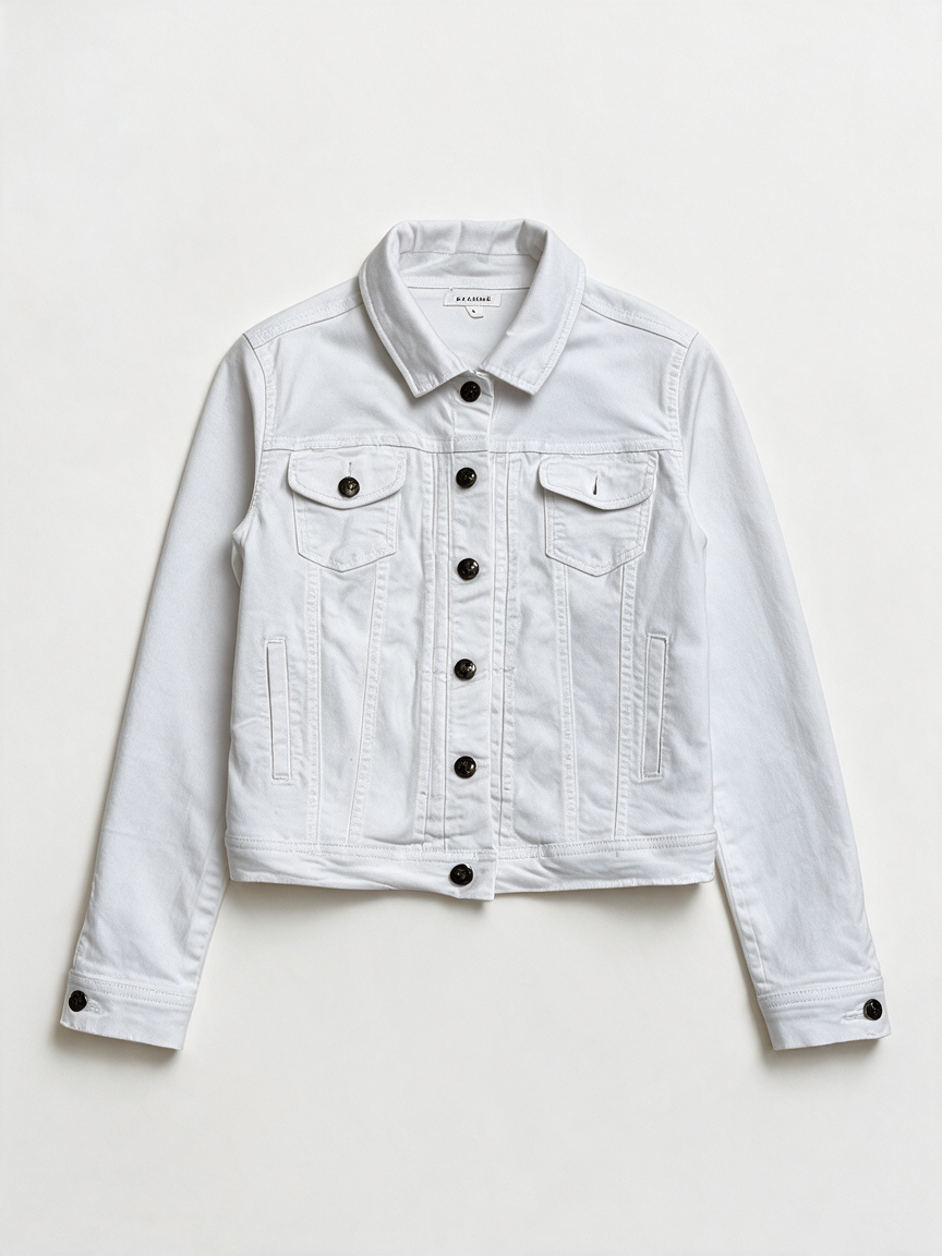 B FEMME - Jas - wit, denim, knoopsluiting - S
