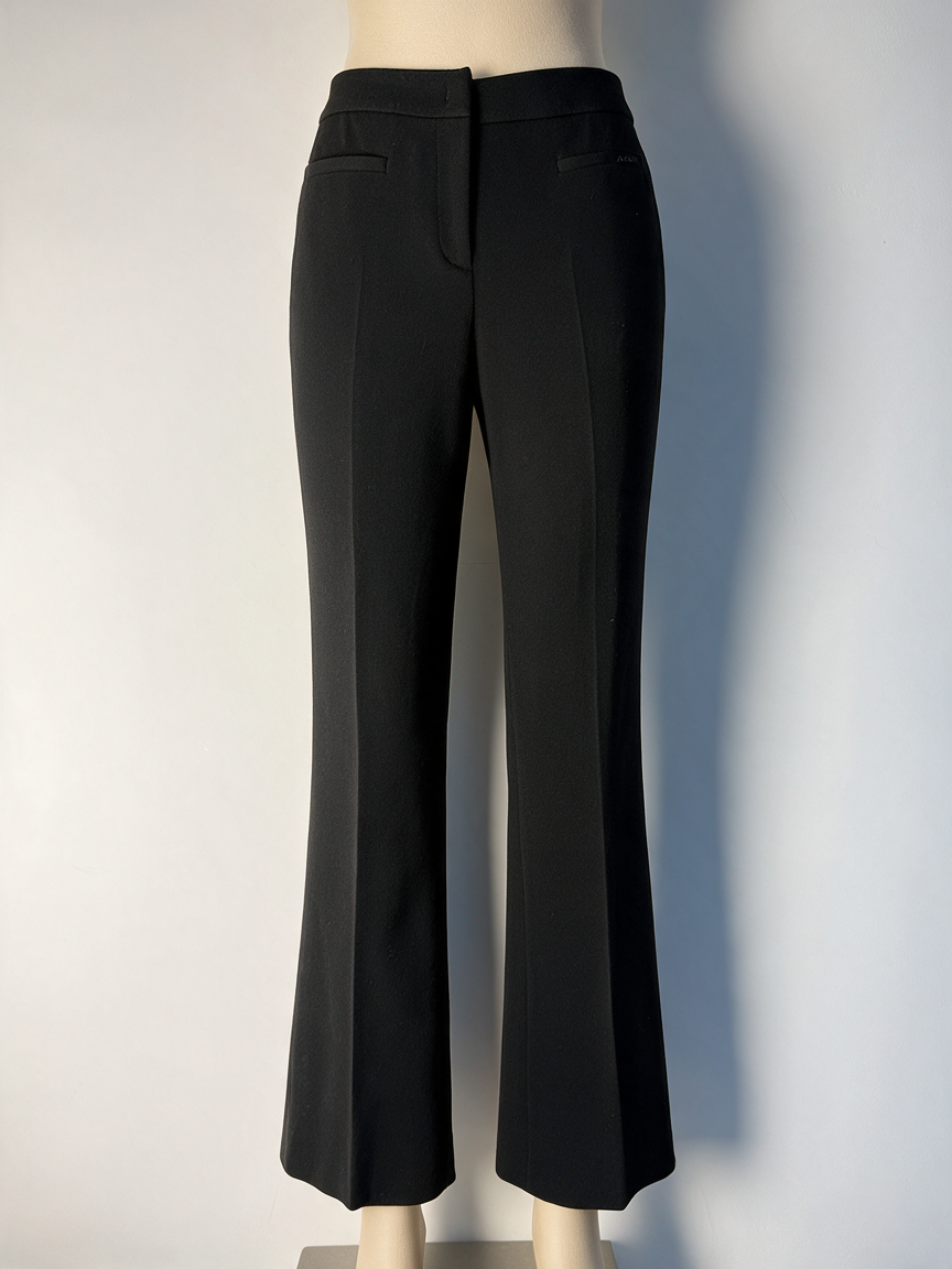 SEVENTY - Broek - zwart, rechte pijp, met stretch - M