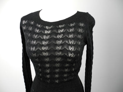 PRADA zwarte knit jurk maat M