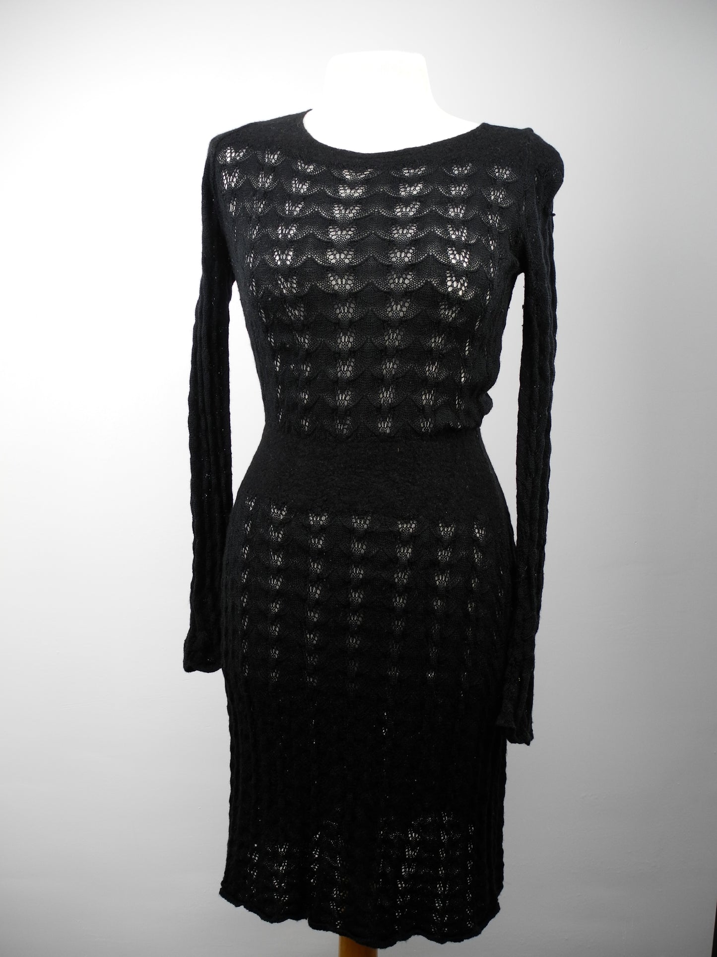 PRADA zwarte knit jurk maat M