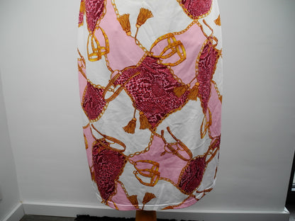 H&M jurk met pussycat bow en print maat L
