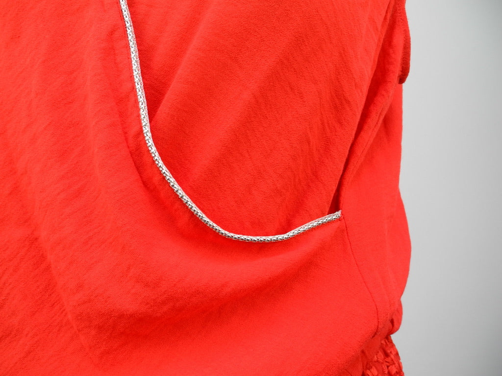 Maje rood jurkje maat 3