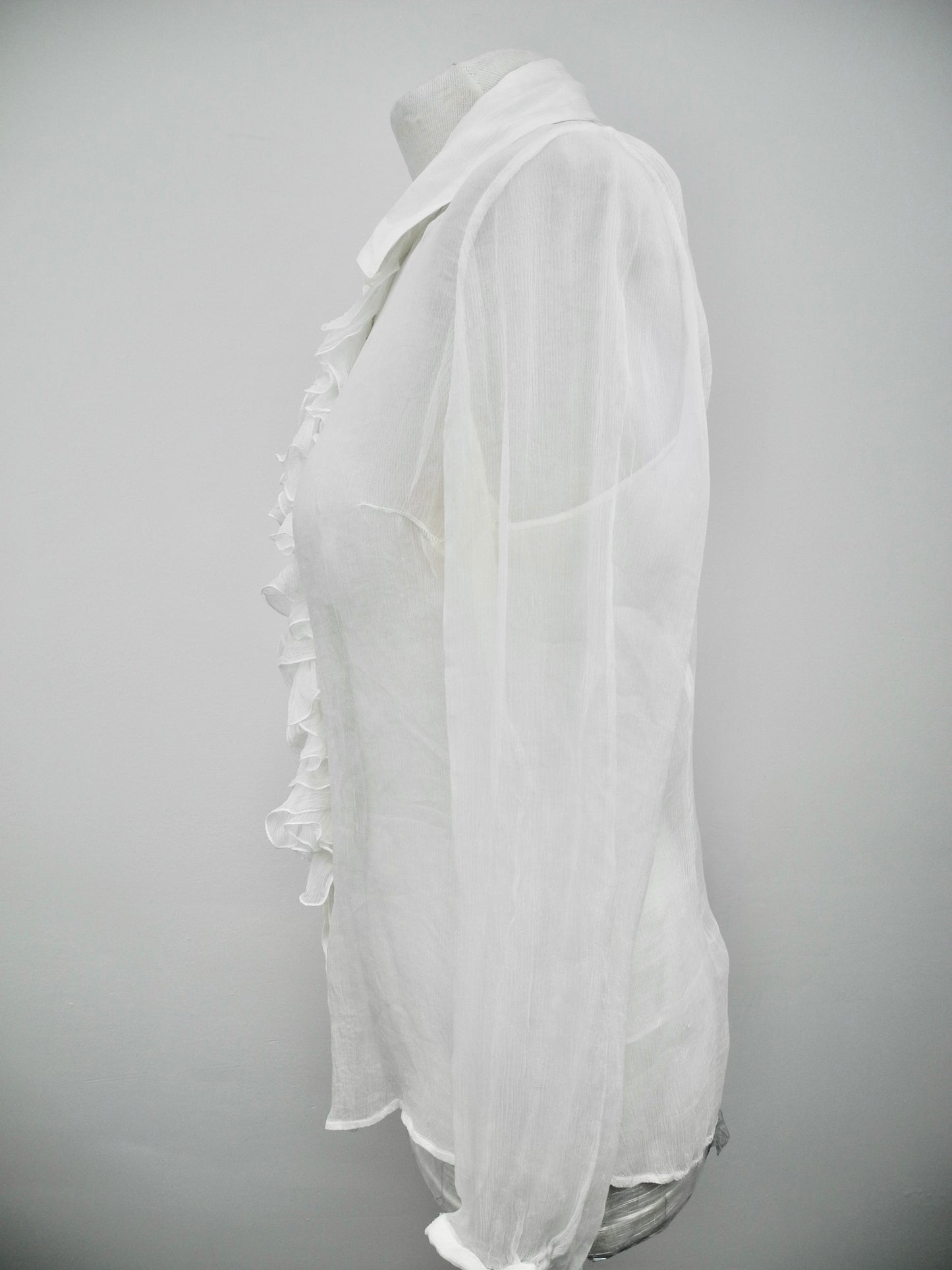 Anne Fontaine transparante blouse maat 40