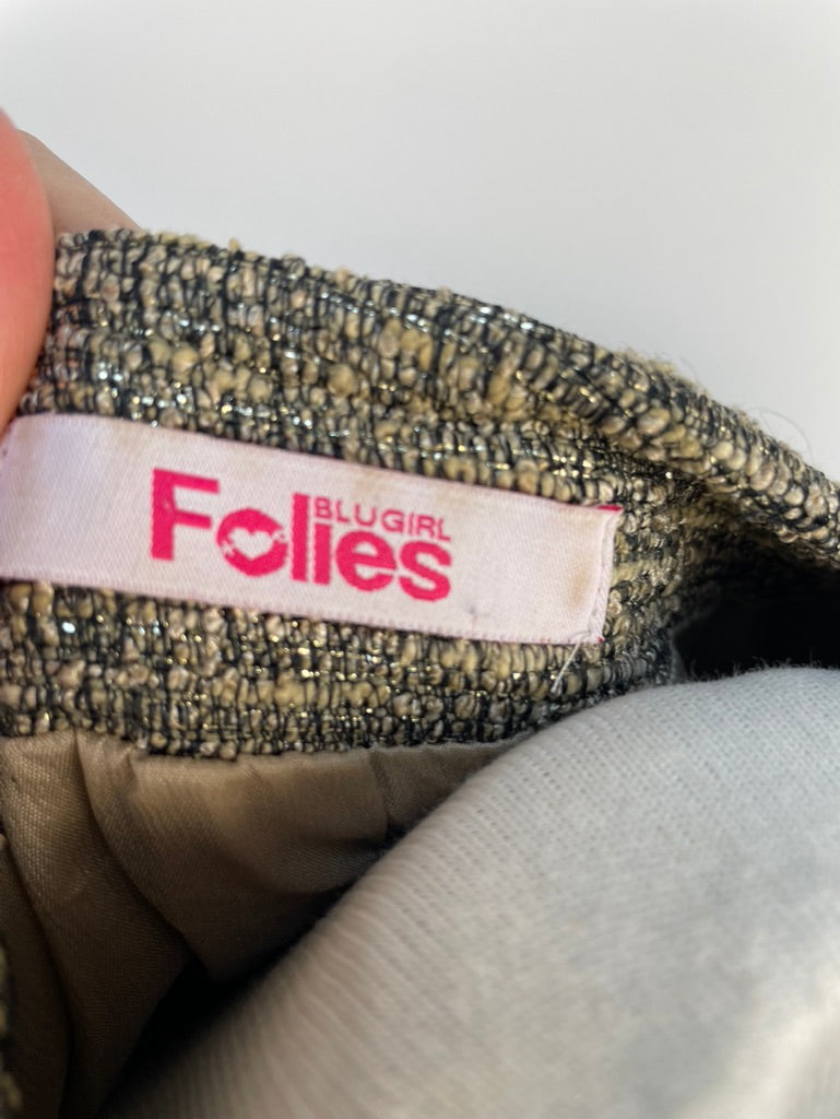 Blumarine Blugirl Folies beige/gouden jasje maat 40