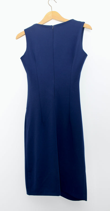 Rinascimento donkerblauwe jurk met geplooide voorkant maat XS