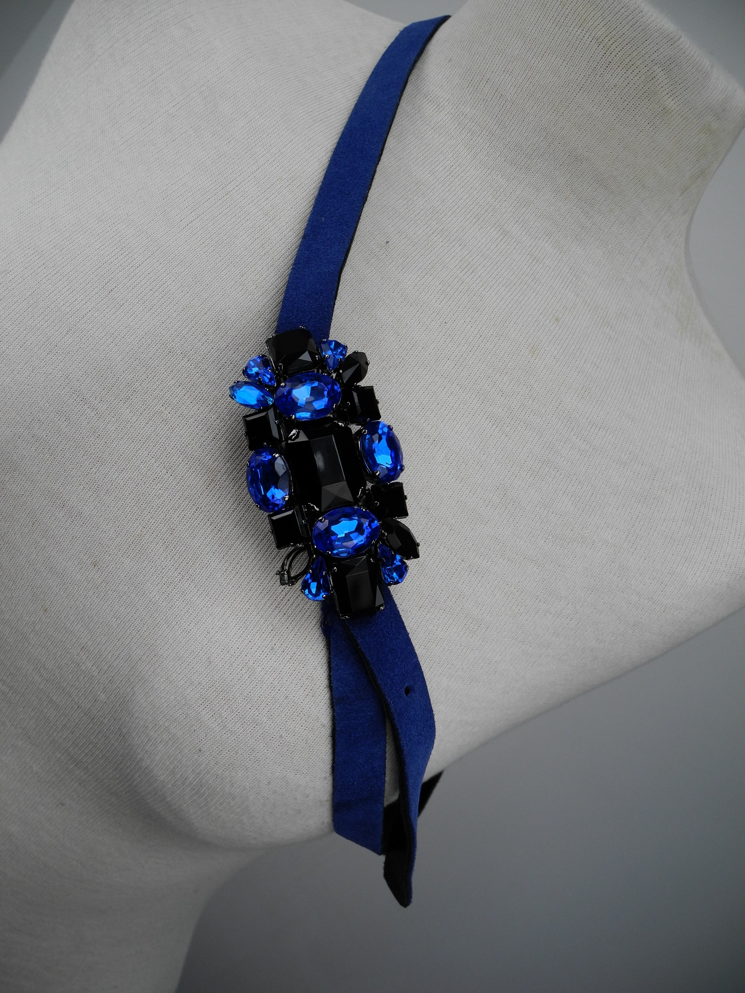 Blumarine riem met gesp blauw
