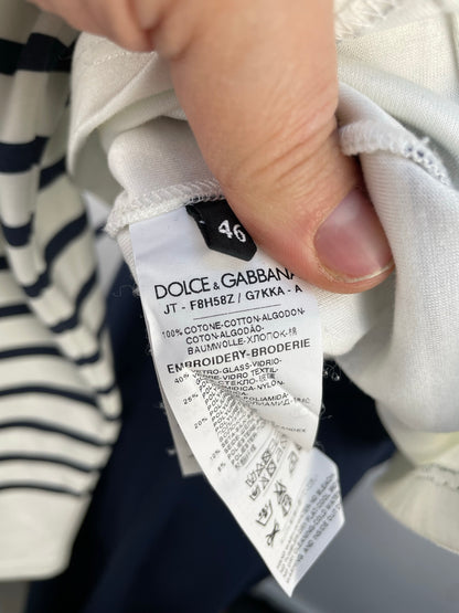 Dolce & Gabbana bretonse streep longsleeve shirt maat 42