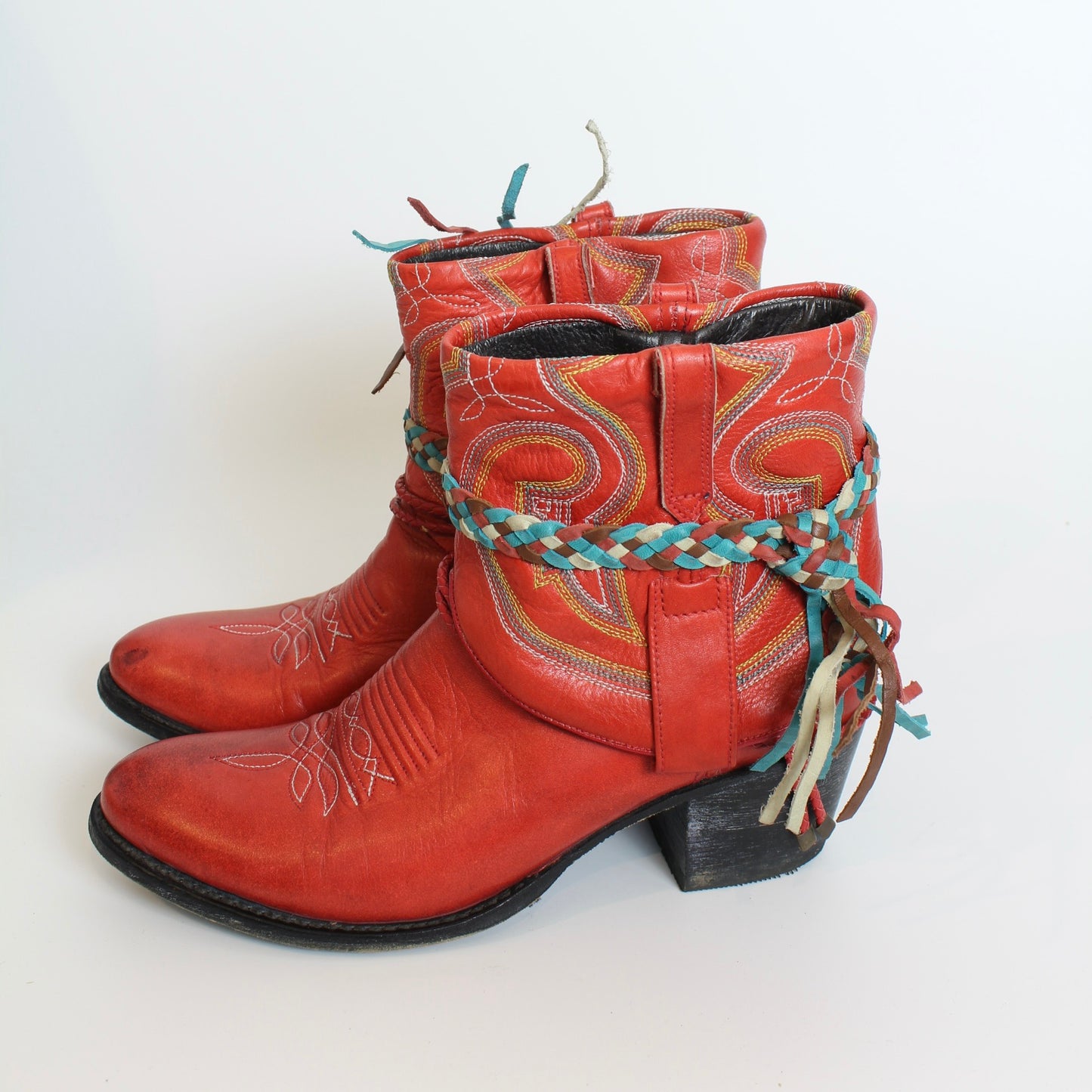 Sendra rode cowboylaarsjes maat 37