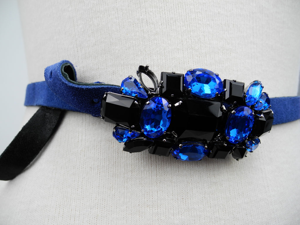 Blumarine riem met gesp blauw