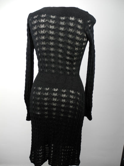 PRADA zwarte knit jurk maat M