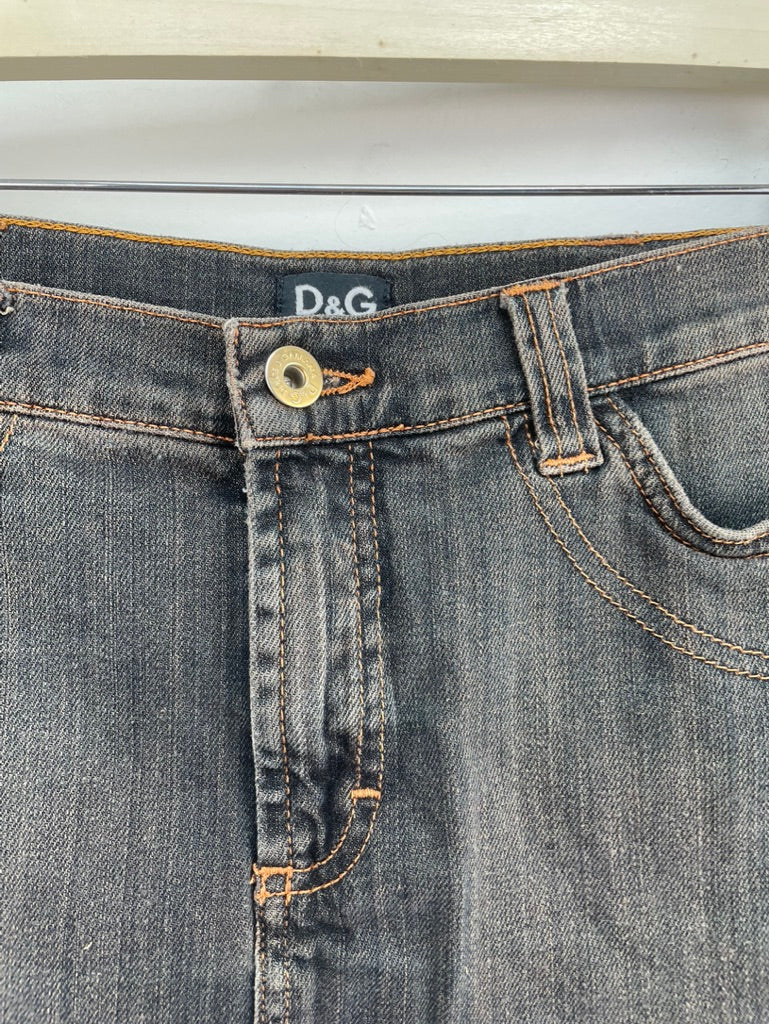 D&G spijkerrokje zwart maat 36