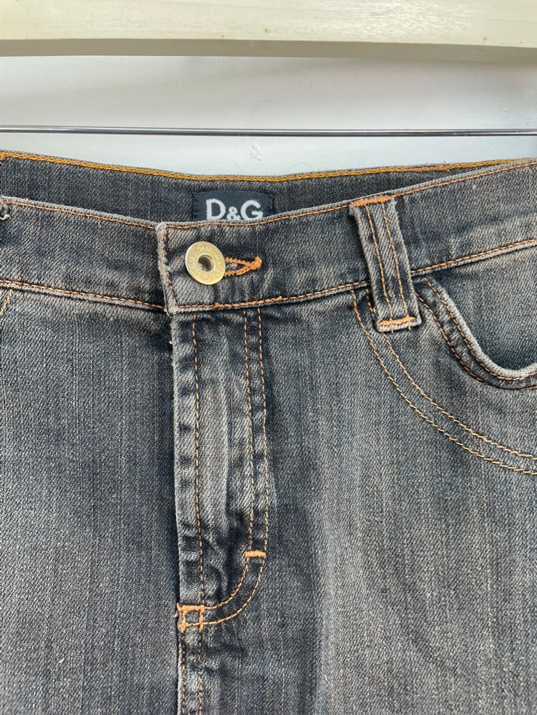 D&G spijkerrokje zwart maat 36