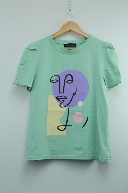 Lofty Manner groen t-shirt maat L