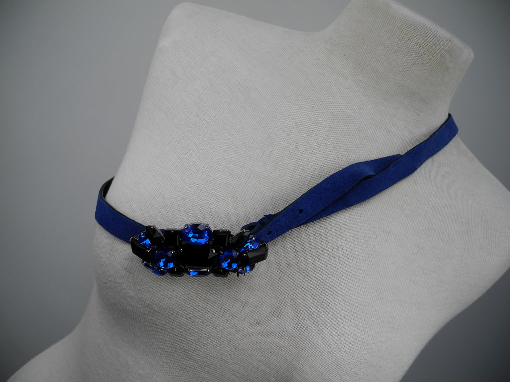 Blumarine riem met gesp blauw