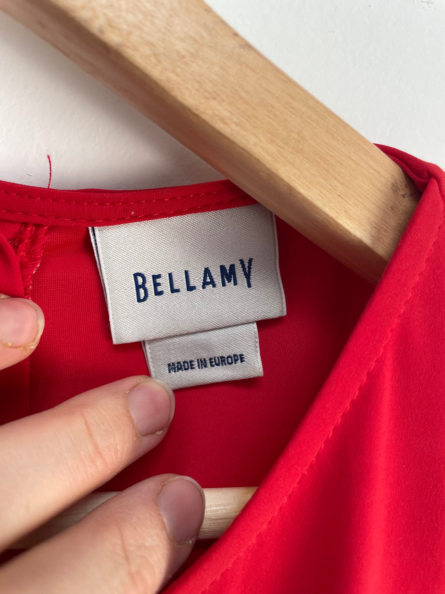 Bellamy t-shirt travelstof rood maat M
