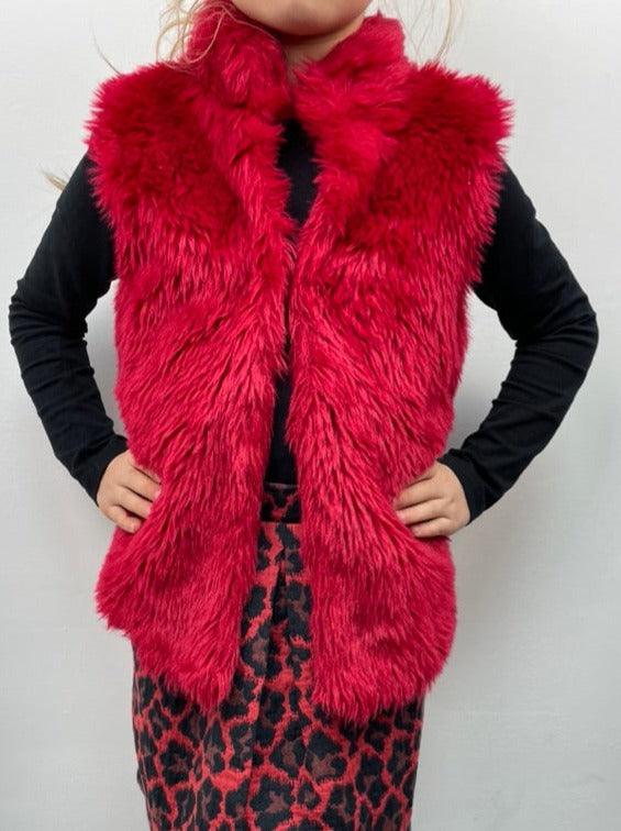 rode fake fur bodywarmer d-zine