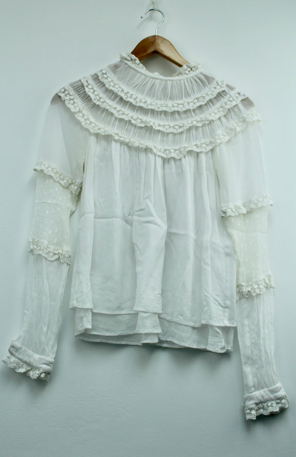 Notes du Nord kanten blouse maat 34