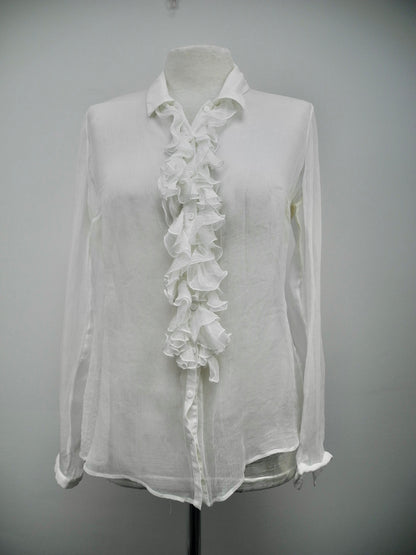 Anne Fontaine transparante blouse maat 40