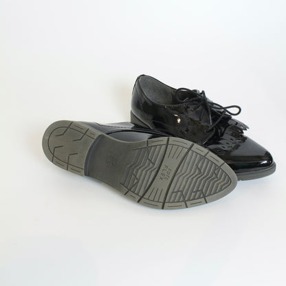 Jana softflex brogues zwart lak maat 37