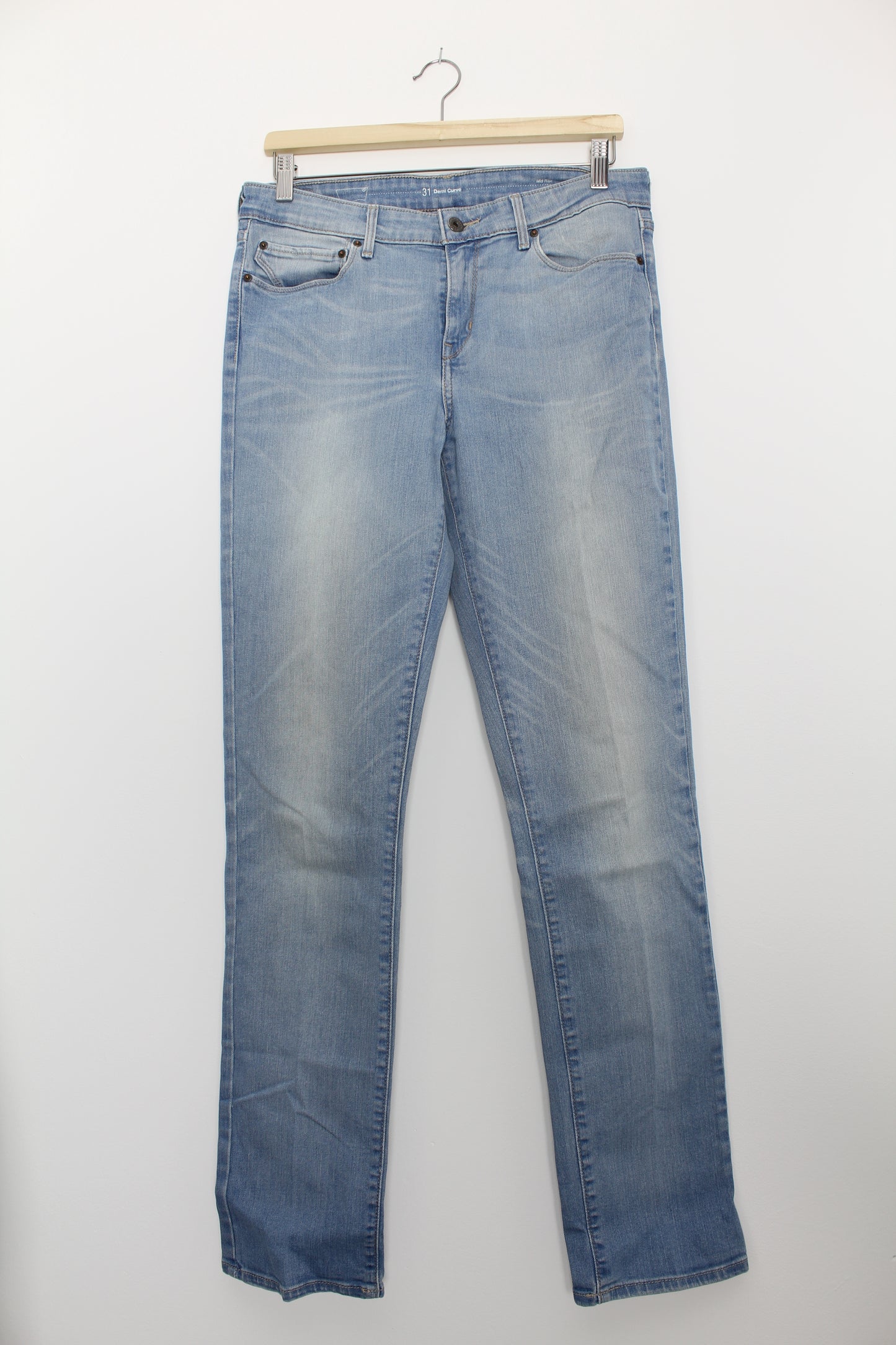 Levi's lichte denim jeans Demi Curve Mid Rise Slim Fit maat 31