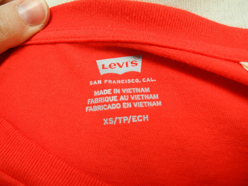 Levi's rood t-shirt maat XS