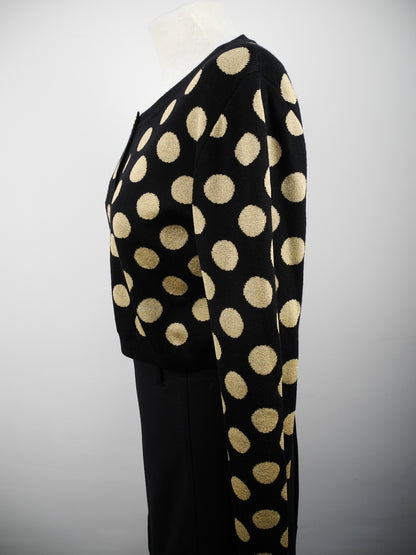 Moschino Boutique zwart vestje met stippen maat 42